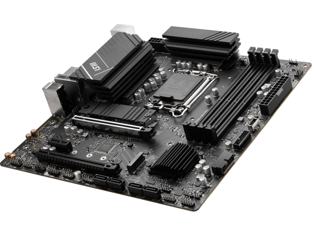 MSI - PRO B760M-A WIFI DDR4 (Socket LGA 1700) Intel B760 mATX DDR4 Wi-Fi 6E Motherboard - Black - image 7