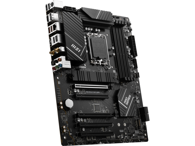 MSI PRO B760-P WIFI DDR4 LGA 1700 (l12th & 13th Gen), SATA 6Gb/s motherboard, WiFi 6,Intel 2.5Gb LAN,2xM.2 Slots