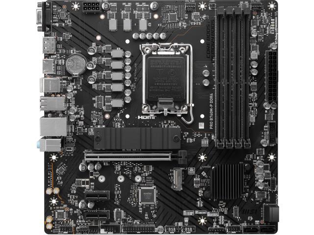MSI PRO B760M-P DDR4 LGA 1700 Intel B760 SATA 6Gb/s Micro ATX Motherboard