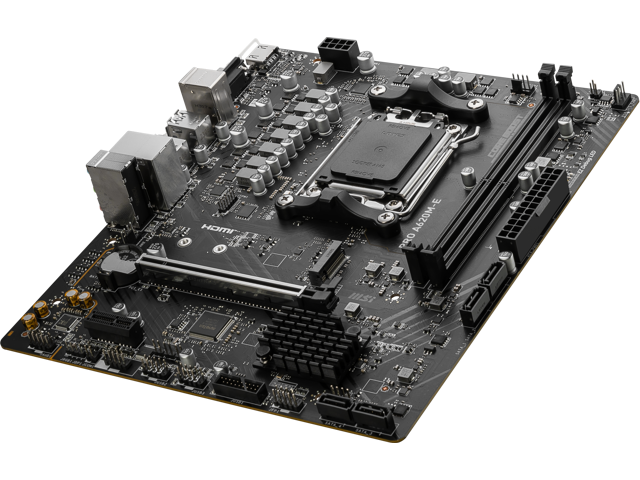 MSI PRO PRO A620M-E AM5 AMD A620 SATA 6Gb/s DDR5 mATX Motherboards AMD Ryzen 7000 Series Desktop Processors