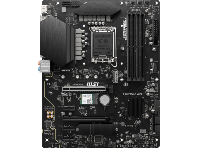 MSI PRO Z790-S WIFI LGA 1700 ATX DDR5 SATA 6Gbps 2.5G LAN with Wi-Fi 6E Motherboard