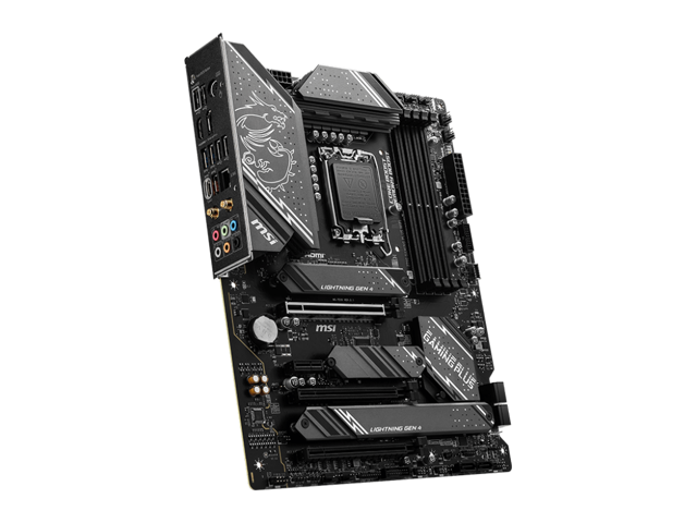 MSI - Z790 GAMING PLUS WIFI (Socket LGA 1700) Intel Z790 ATX DDR5 Wi-Fi 6E Motherboard - Black - image 4