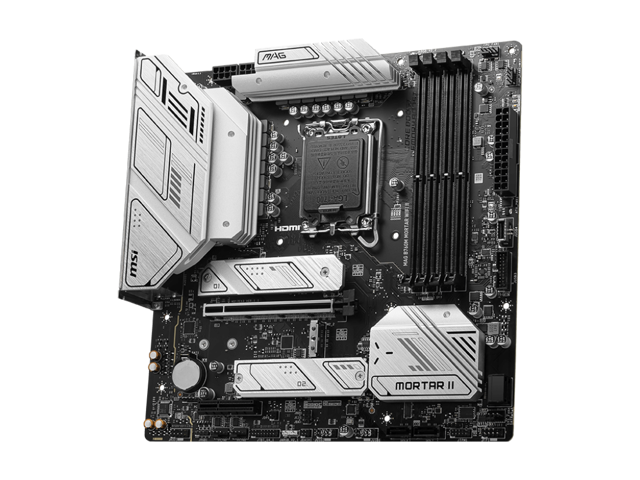 MSI MAG B760M MORTAR WIFI II LGA 1700 Intel B760 SATA 6Gb/s Micro ATX DDR5 PCI-E x16 slot 2.5Gbps LAN 3x M.2 Wi-Fi 6E Motherboard