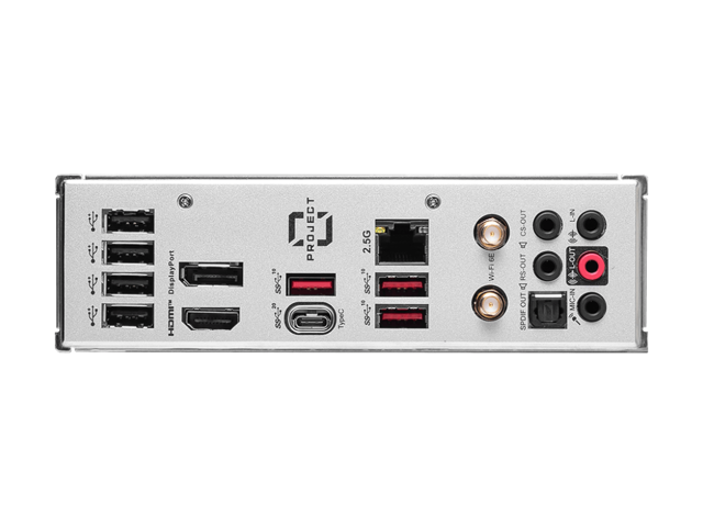 Open Box - MSI B760M PROJECT ZERO Wi-Fi 6E LGA 1700 Intel B760 SATA 6Gb/s LGA1700 DDR5 Back Connect Design mATX Motherboards