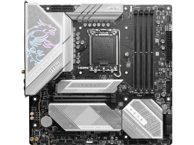 MSI MPG B760M EDGE TI WIFI LGA 1700 Intel B760 SATA 6Gb/s DDR5 Micro ATX Motherboard 14th/ 13th/ 12th Gen Processors PCI-E x16 slot 3x M.2 2.5Gbps...