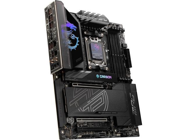 MSI - MPG X870E CARBON WIFI (Socket AM5) AMD X870E ATX DDR5 Wi-Fi 7 Motherboard - Black - image 6
