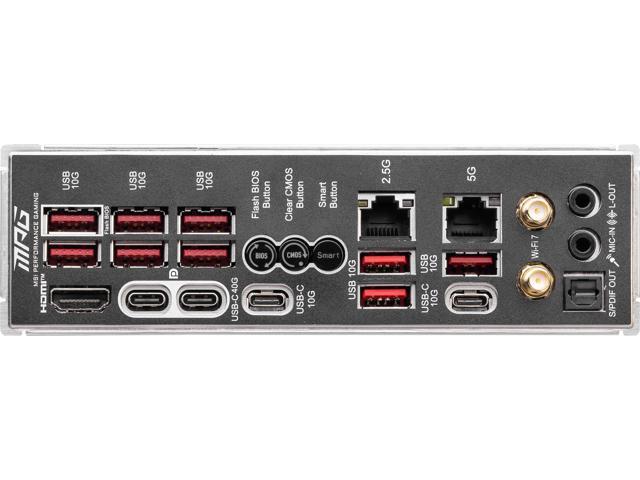 MSI - MPG X870E CARBON WIFI (Socket AM5) AMD X870E ATX DDR5 Wi-Fi 7 Motherboard - Black - image 7