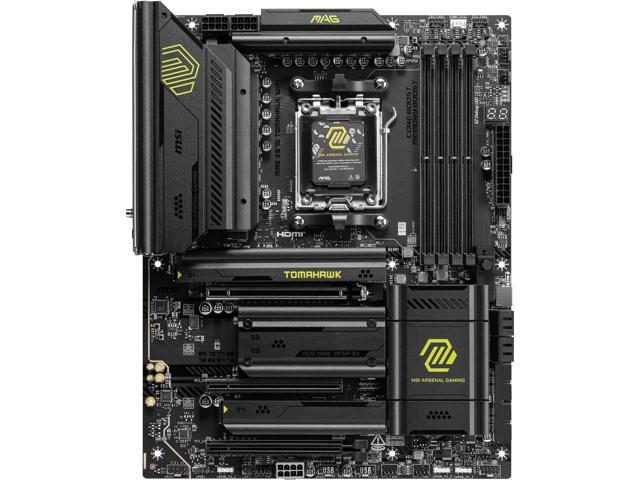 MSI - MAG X870 TOMAHAWK WIFI (Socket AM5) AMD X870 ATX DDR5 Wi-Fi 7 Motherboard - Black - image 3