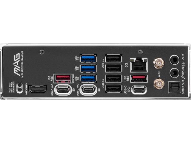 MSI - MAG X870 TOMAHAWK WIFI (Socket AM5) AMD X870 ATX DDR5 Wi-Fi 7 Motherboard - Black - image 9