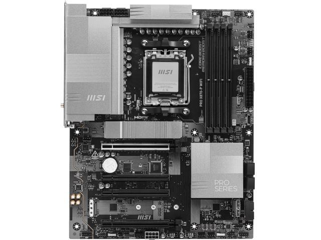 MSI - PRO X870-P WIFI (Socket AM5) AMD X870 ATX DDR5 Wi-Fi 7 Motherboard - Black - image 4