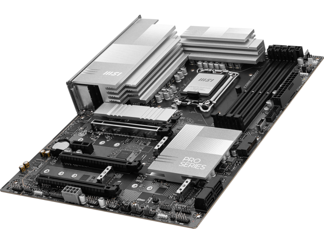 MSI - PRO Z890-A WIFI (Socket LGA 1851) Intel Z890 ATX DDR5 Wi-Fi 7 Motherboard - Black - image 5