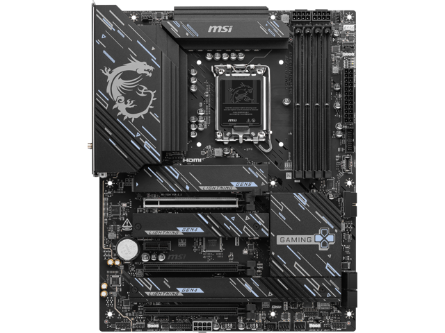 MSI - Z890 GAMING PLUS WIFI (Socket LGA 1851) Intel Z890 ATX DDR5 Wi-Fi 7 Motherboard - Black - image 3