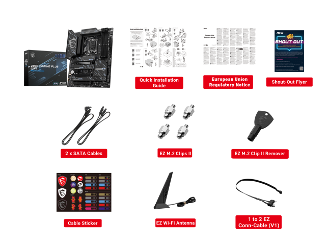 MSI - Z890 GAMING PLUS WIFI (Socket LGA 1851) Intel Z890 ATX DDR5 Wi-Fi 7 Motherboard - Black - image 7