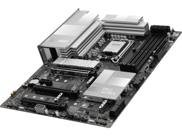 MSI - PRO Z890-P WIFI (Socket LGA 1851) Intel Z890 ATX DDR5 Wi-Fi 7 Motherboard - Black - image 5