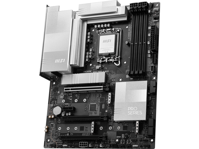 MSI - PRO Z890-P WIFI (Socket LGA 1851) Intel Z890 ATX DDR5 Wi-Fi 7 Motherboard - Black - image 6