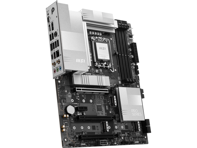 MSI - PRO Z890-P WIFI (Socket LGA 1851) Intel Z890 ATX DDR5 Wi-Fi 7 Motherboard - Black - image 7
