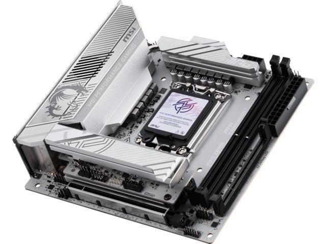 MSI - MPG Z890I EDGE TI WIFI (Socket 1851) Intel Z890 Mini-ITX DDR5 Wi-Fi 7 Motherboard - Gray White/Matt - image 5