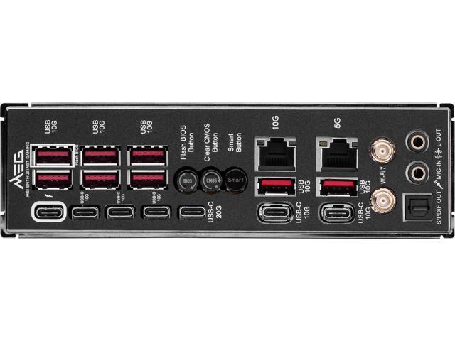 MSI - MEG Z890 GODLIKE (Socket 1851) Intel Z890 EATX DDR5 Wi-Fi 7 Motherboard - Black/Matt - image 11