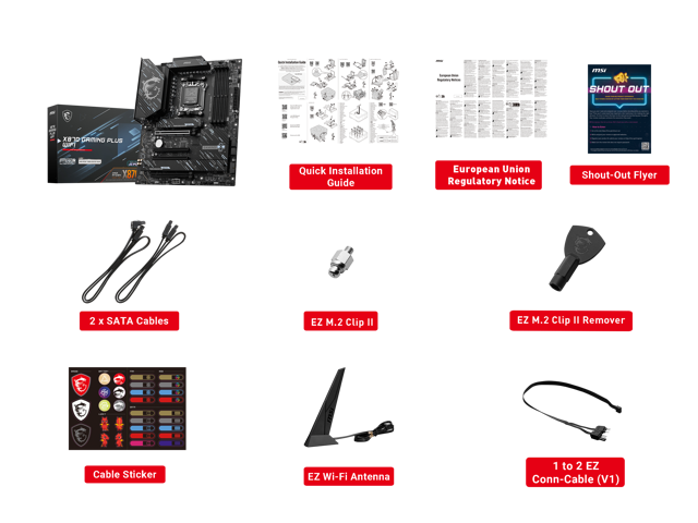 MSI - X870 GAMING PLUS WIFI (Socket AM5) AMD X870 ATX DDR5 Wi-Fi 7 Motherboard - Black - image 8