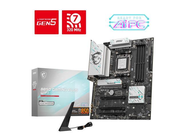 MSI B850 GAMING PLUS WIFI AM5 AMD B850 SATA 6Gb/s 5G Network DDR5 Wi-Fi 7 ATX Motherboard