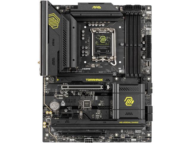 Open Box - MSI MAG B860 TOMAHAWK WIFI LGA 1851 Intel B860 SATA 6Gb/s Intel Core Ultra DDR5 ATX Motherboard