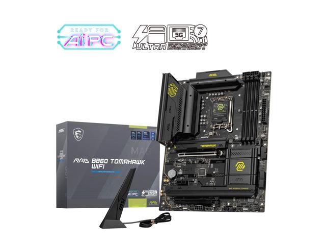 MSI MAG B860 TOMAHAWK WIFI LGA 1851 Intel B860 SATA 6Gb/s Intel Core Ultra DDR5 ATX Motherboard