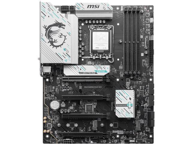 MSI B860 GAMING PLUS WIFI LGA 1851 Intel B860 SATA 6Gb/s Wi-Fi 7 DDR5 PCI-E x16 slot M.2 Thunderbolt4 5Gbps LAN ATX Motherboard
