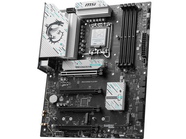 MSI B860 GAMING PLUS WIFI LGA 1851 Intel B860 SATA 6Gb/s Wi-Fi 7 DDR5 PCI-E x16 slot M.2 Thunderbolt4 5Gbps LAN ATX Motherboard