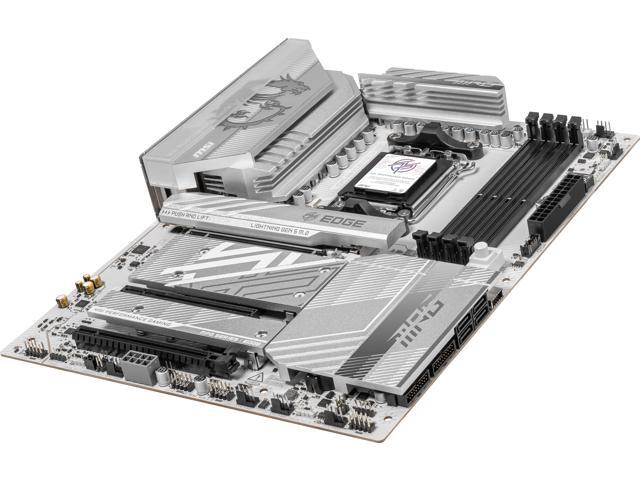 MSI - B850 EDGE TI WIFI (Socket AM5) AMD B850 ATX DDR5 Wi-Fi 7 Motherboard - Gray - image 4