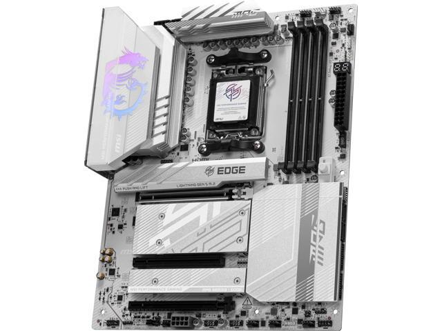 MSI - B850 EDGE TI WIFI (Socket AM5) AMD B850 ATX DDR5 Wi-Fi 7 Motherboard - Gray - image 5