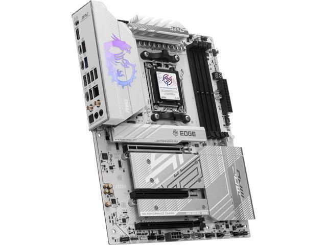 MSI - B850 EDGE TI WIFI (Socket AM5) AMD B850 ATX DDR5 Wi-Fi 7 Motherboard - Gray - image 6
