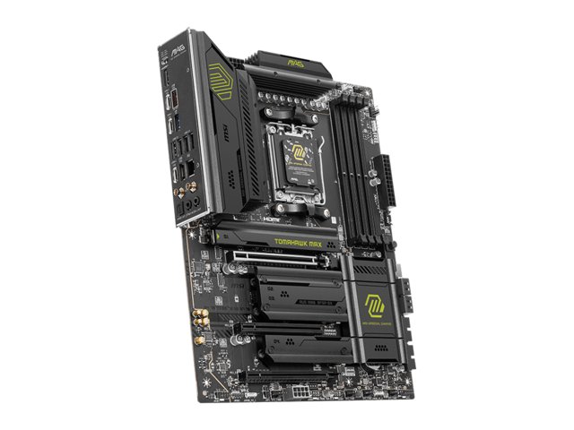 MSI - MAG B850 TOMAHAWK MAX WIFI (Socket AM5) AMD B850 ATX DDR5 Wi-Fi 7 Motherboard - Black - image 5