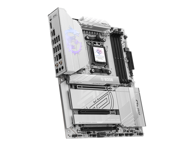 MSI - MPG X870E EDGE TI WIFI (Socket AM5) AMD X870E ATX DDR5 Wi-Fi 7 Motherboard - Gray - image 5