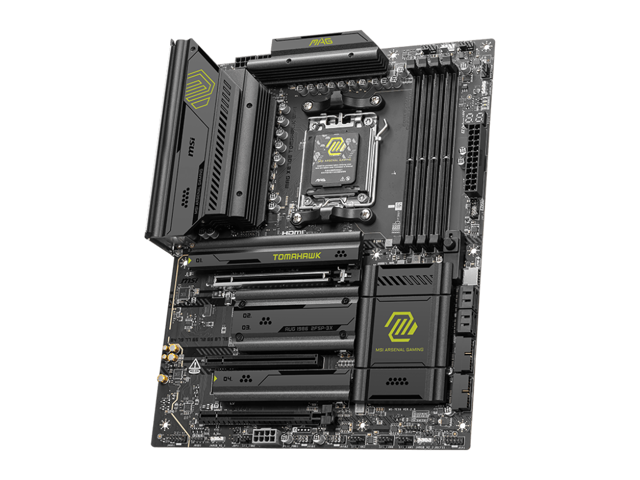 MSI - MAG X870E TOMAHAWK WIFI (Socket AM5) AMD X870 ATX DDR5 Wi-Fi 7 Motherboard - Black - image 4
