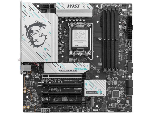 MSI B860M GAMING PLUS WIFI LGA 1851 Intel B860 SATA 6Gb/s DDR5 PCI-E x16 slot M.2 Thunderbolt4 5Gbps LAN BE1750x Wi-Fi 7 Micro ATX Motherboard