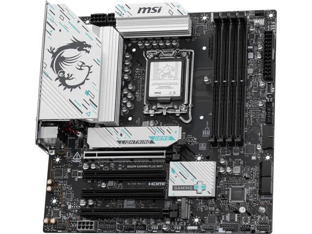 MSI B860M GAMING PLUS WIFI LGA 1851 Intel B860 SATA 6Gb/s DDR5 PCI-E x16 slot M.2 Thunderbolt4 5Gbps LAN BE1750x Wi-Fi 7 Micro ATX Motherboard