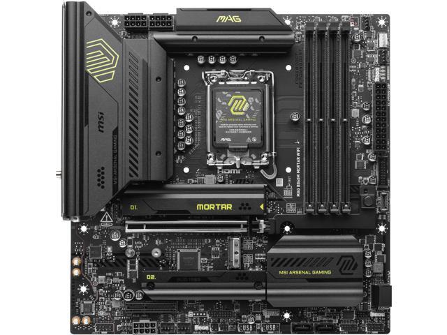 MSI MAG B860M MORTAR WIFI LGA 1851 Intel B860 SATA 6Gb/s DDR5 CI-E x16 slot M.2 5Gbps LAN Wi-Fi 7 Micro ATX Motherboard
