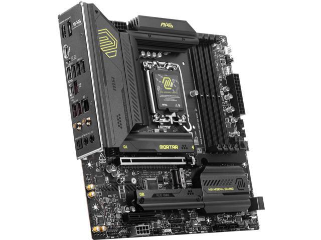 MSI MAG B860M MORTAR WIFI LGA 1851 Intel B860 SATA 6Gb/s DDR5 CI-E x16 slot M.2 5Gbps LAN Wi-Fi 7 Micro ATX Motherboard