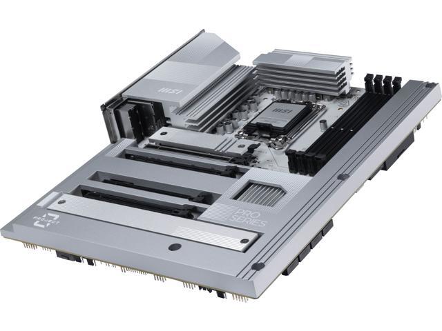 MSI - PRO Z890-S WIFI PZ (Socket 1851) Intel Z890 ATX DDR5 Wi-Fi 7 Motherboard - Gray White - image 4