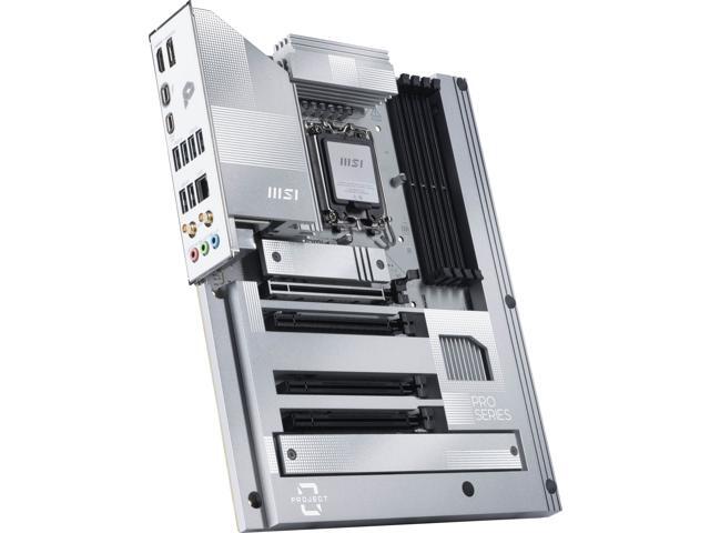 MSI - PRO Z890-S WIFI PZ (Socket 1851) Intel Z890 ATX DDR5 Wi-Fi 7 Motherboard - Gray White - image 5