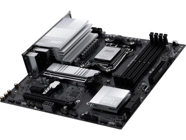 MSI PRO B850M-A WIFI AM5, Wi-FI 7, 5G LAN, SATA 6Gbps, Bluetooth 5.4, double M.2 support,Micro ATX AMD Motherboard