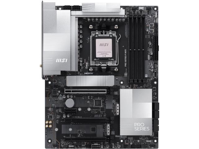 MSI - PRO X870E-P WIFI (Socket AM5) AMD X870E ATX DDR5 Wi-Fi 7 Motherboard - Gray - image 3