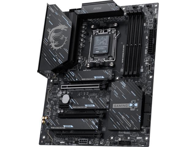 MSI - X870E GAMING PLUS WIFI (Socket AM5) AMD X870E ATX DDR5 Wi-Fi 7 Motherboard - Black - image 4