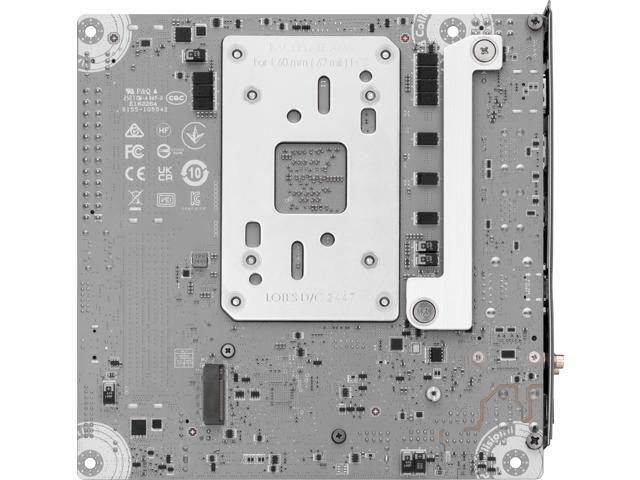 MSI - MPG B850I EDGE TI WIFI (Socket AM5) AMD B850 IATX DDR5 Wi-Fi 7 Motherboard - Gray White/Matt - image 4