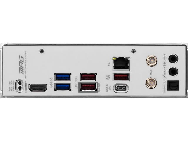 MSI - MPG B850I EDGE TI WIFI (Socket AM5) AMD B850 IATX DDR5 Wi-Fi 7 Motherboard - Gray White/Matt - image 8