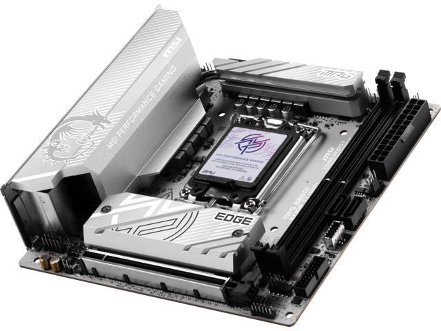 MSI MPG B860I EDGE TI WIFI Intel LGA 1851 Mini-ITX motherboard - White