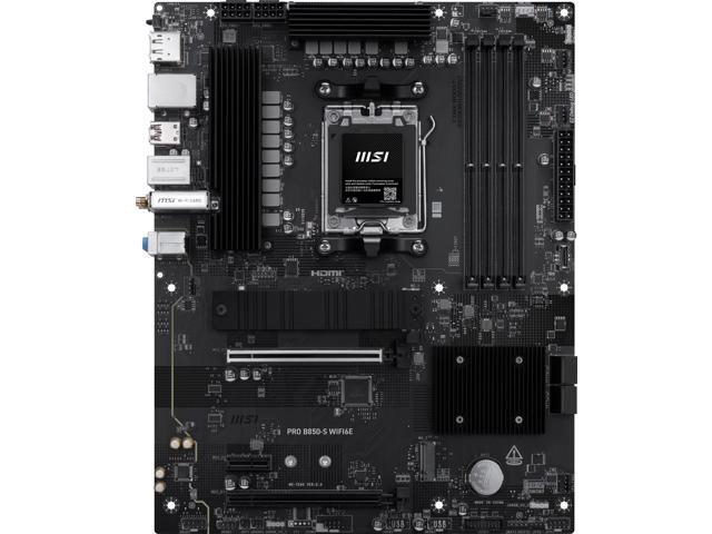MSI - PRO B850-S WIFI6E(Socket AM5) AMD B850 ATX DDR5 Wi-Fi 6E Motherboard - Black - image 3