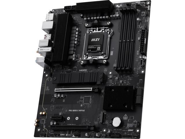 MSI - PRO B850-S WIFI6E(Socket AM5) AMD B850 ATX DDR5 Wi-Fi 6E Motherboard - Black - image 5