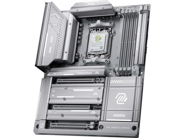 MSI MAG X870E TOMAHAWK MAX WIFI PZ AM5 AMD X870E Back Connect Motherboard, SATA 6Gb/s M.2 DDR5 Wi-Fi 7 5G LAN ATX Motherboards