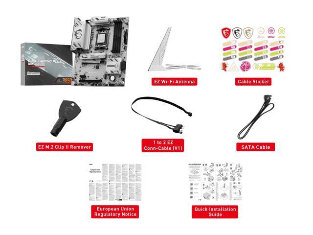 MSI - B850 GAMING PLUS WIFI6E (Socket AM5) AMD B850 ATX DDR5 Wi-Fi 6E Motherboard - Gray - image 9